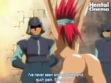 Hentai redhead chick gets chained and poked in her snatch 