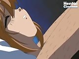 Sleeping hentai brunette gets hammered by 4 horny hentai guys 