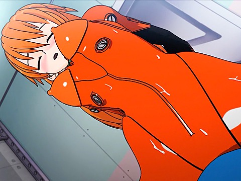Anime broad sexed through uniform hole 