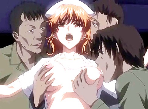 Hentai group tearing babe's vagina 